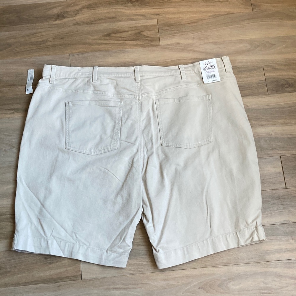 Gloria Vanderbilt stonewood jean Bermuda short flawless stretch classic rise 24W - Picture 8 of 15